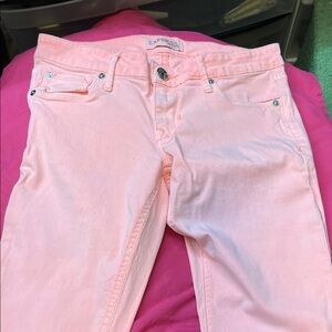 Express Women's Light Pink Skinny Jeans